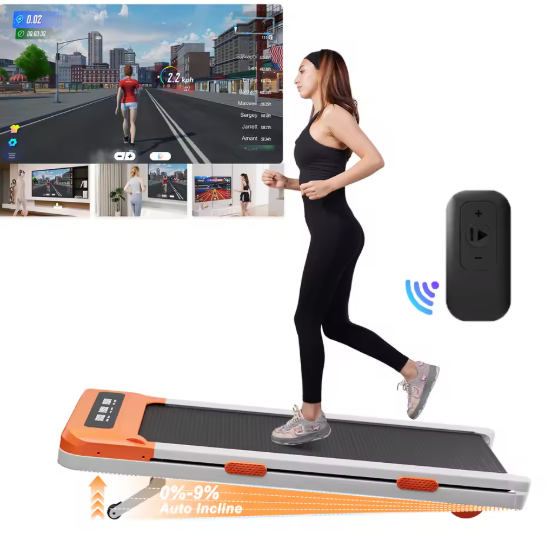 Opvouwbare Loopband – 3.0 PK Motor, 9% Automatische Helling & LCD-Display, Stil en Compact voor Thuis
