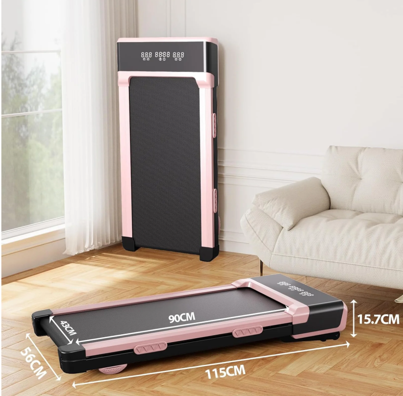 Opvouwbare Loopband – 3.0 PK Motor, 9% Automatische Helling & LCD-Display, Stil en Compact voor Thuis