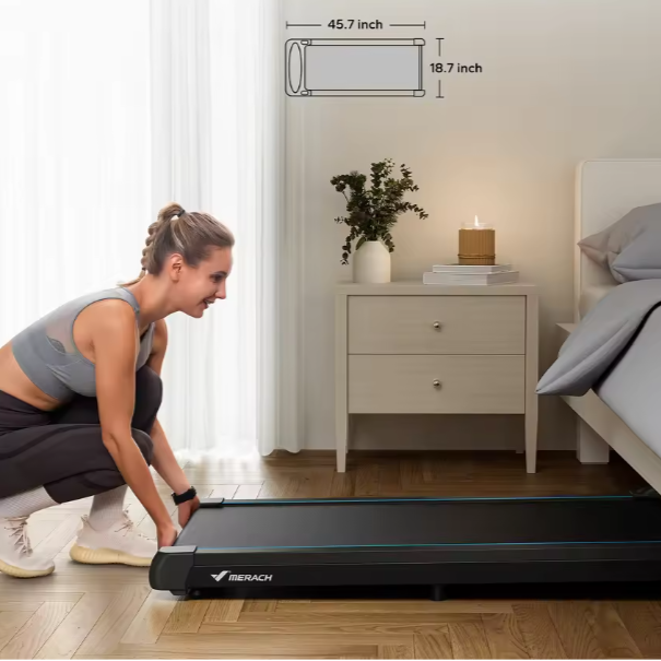 Onder Bureau Loopband – 2,75 PK Motor, LED-Display & Stil Ontwerp