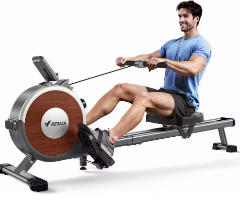Magnetische Roeimachine – 16 Weerstandsniveaus & Dubbele Rail, Stil en App-Compatibel