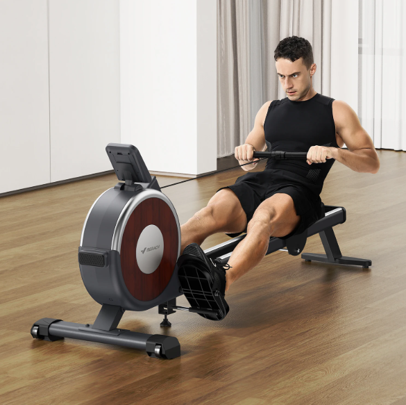 Magnetische Roeimachine – 16 Weerstandsniveaus & Dubbele Rail, Stil en App-Compatibel