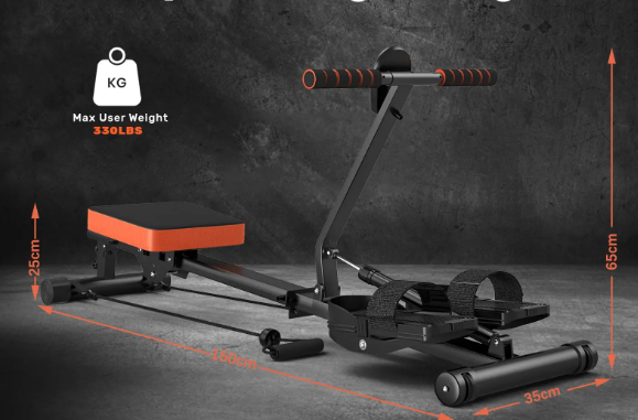 Opvouwbare Hydraulische Roeimachine – 12 Weerstandsniveaus, Stil en Compact