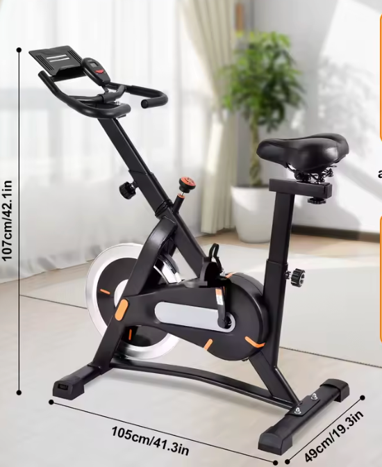 Indoor Fitnessfiets – Verstelbare Hometrainer met LCD Display, 120 kg Draagkracht