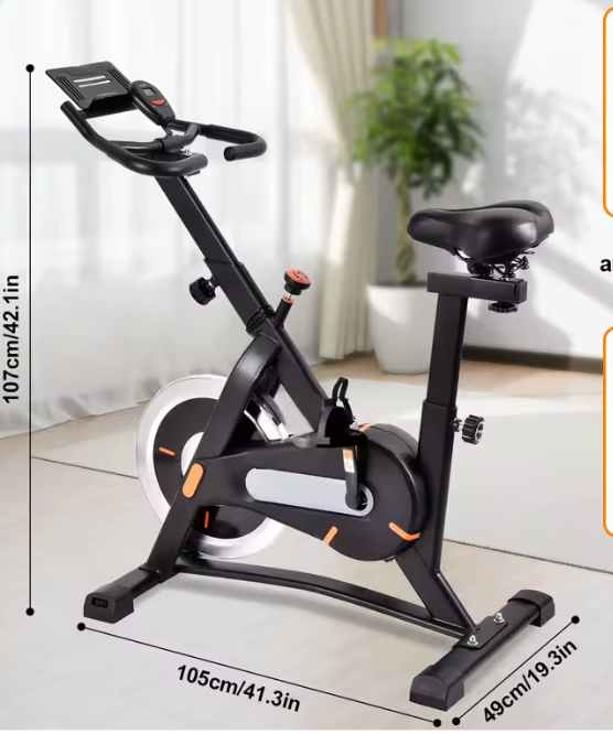 Indoor Fitnessfiets – Verstelbare Hometrainer met LCD Display, 120 kg Draagkracht