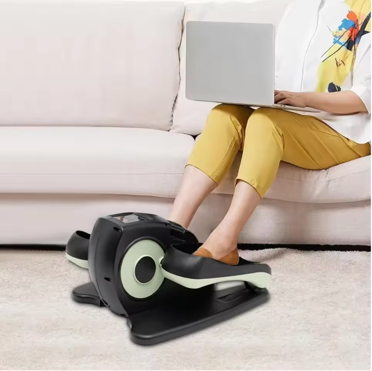 Mini Hometrainer – Elektrische Pedalentrainer met LCD & Afstandsbediening, 5 Snelheden