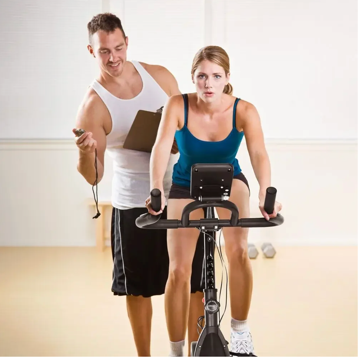 Indoor Spinningfiets – Ergometer, 10 kg Vliegwiel & LCD Display, 150 kg Draagkracht