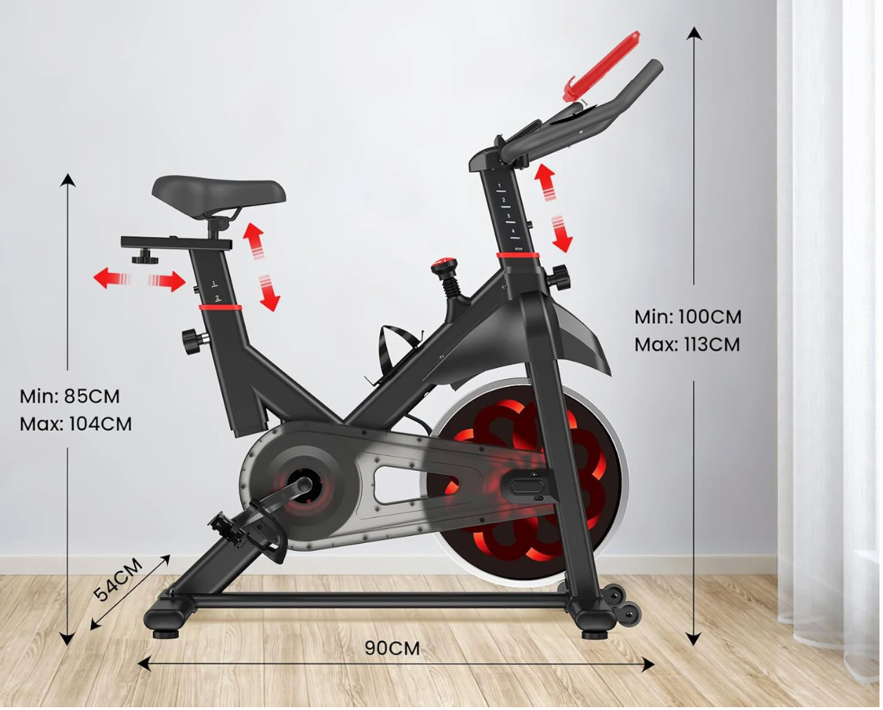 Indoor Spinningfiets – Magnetische Weerstand, LCD & 150 kg Draagkracht