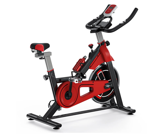 Hometrainer Spinningfiets – Indoor Fitnessbike met LCD Display & Verstelbare Weerstand, 120 kg Draagkracht