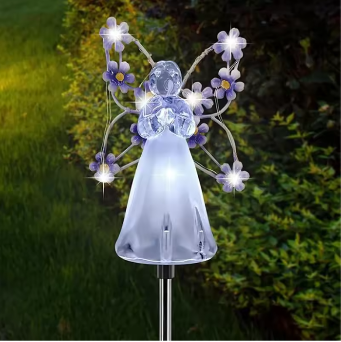 Solar Engel Tuinlamp – Decoratieve LED Zonnelamp voor Buiten, Waterdicht & Automatisch Opladen