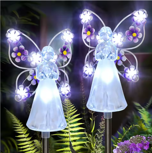 Solar Engel Tuinlamp – Decoratieve LED Zonnelamp voor Buiten, Waterdicht & Automatisch Opladen