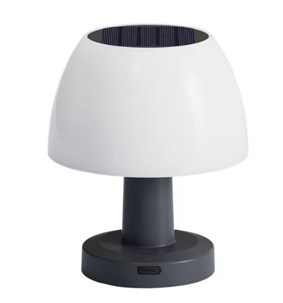 Solar LED Tafellamp – Draadloos Oplaadbaar & Waterdicht, Voor Binnen en Buiten