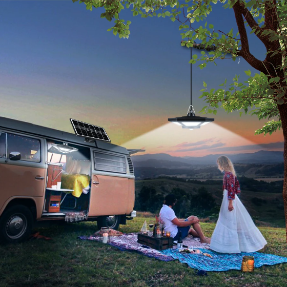 Solar LED Hanglamp – 180 LED’s met Afstandsbediening & Bewegingssensor, Voor Binnen en Buiten