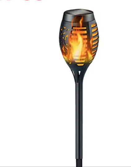 Solar Fakkel Tuinlamp – 12 LED’s met Vlam Effect & Waterdichte Buitenverlichting