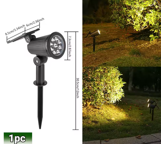Solar LED Spotlamp – 9 LED’s RGB Tuinverlichting, Waterdicht & Verstelbaar