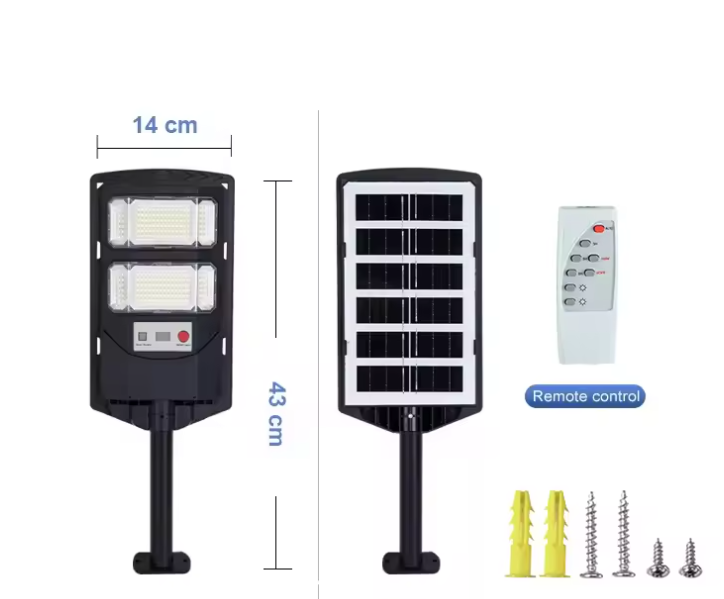 Solar LED Straatlamp – Krachtige Buitenlamp met Bewegingssensor & Afstandsbediening