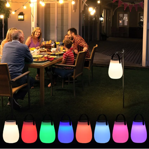 Solar LED Tafellantaarn op Zonne-energie – Draagbaar & USB Oplaadbaar, IP54 Weerbestendig