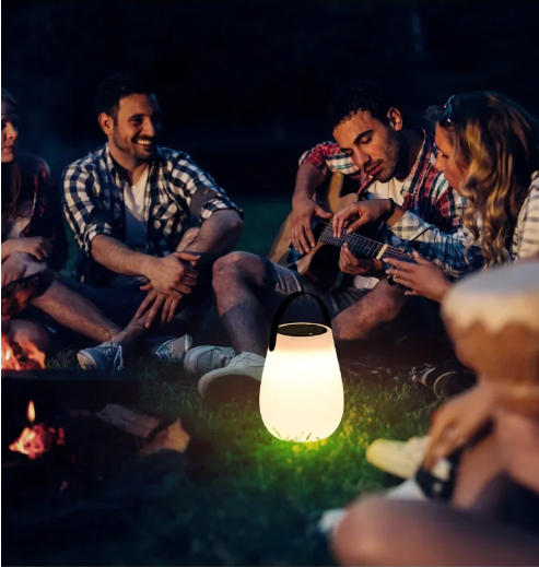 Solar LED Tafellantaarn op Zonne-energie – Draagbaar & USB Oplaadbaar, IP54 Weerbestendig