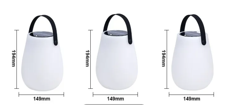 Solar LED Tafellantaarn op Zonne-energie – Draagbaar & USB Oplaadbaar, IP54 Weerbestendig