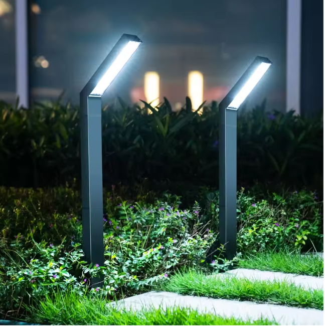 Set van 4 Solar Tuinpadlampen – LED Buitenlampen met IP65 Bescherming & 3 Lichtstanden