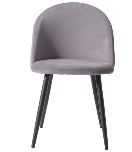 Set van 4 Fluwelen Eetkamerstoelen – Modern Design & Metalen Onderstel, Comfortabel en Stijlvol