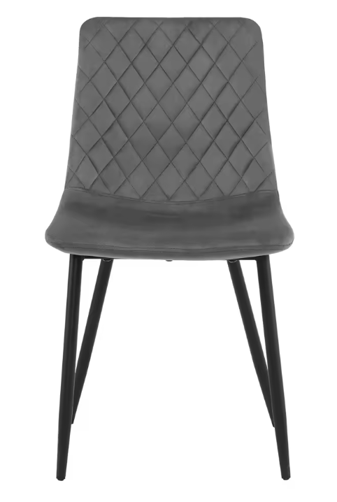 Set van 4 Scandinavische Eetkamerstoelen – Fluwelen Zitting & Metalen Poten, Modern en Comfortabel