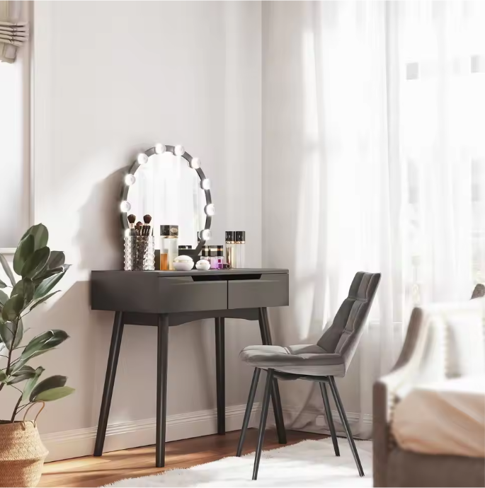 Set van 2 Velvet Eetkamerstoelen – Comfortabele Zitting & Stalen Poten, Modern Design