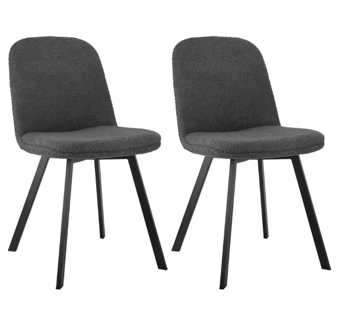 Set van 2 Ergonomische Eetkamerstoelen – Waterafstotend & Krasbestendig, Modern Design