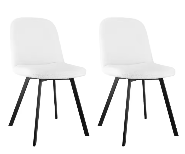 Set van 2 Ergonomische Eetkamerstoelen – Waterafstotend & Krasbestendig, Modern Design