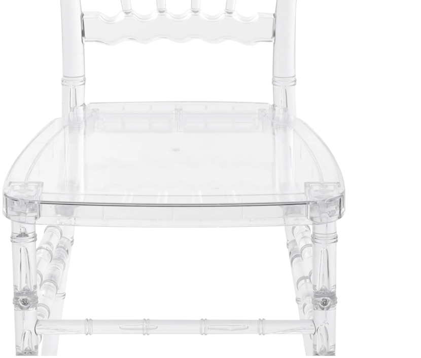 Set van 4 Transparante Eetkamerstoelen – Acryl Stapelbare Stoelen, Modern & Duurzaam