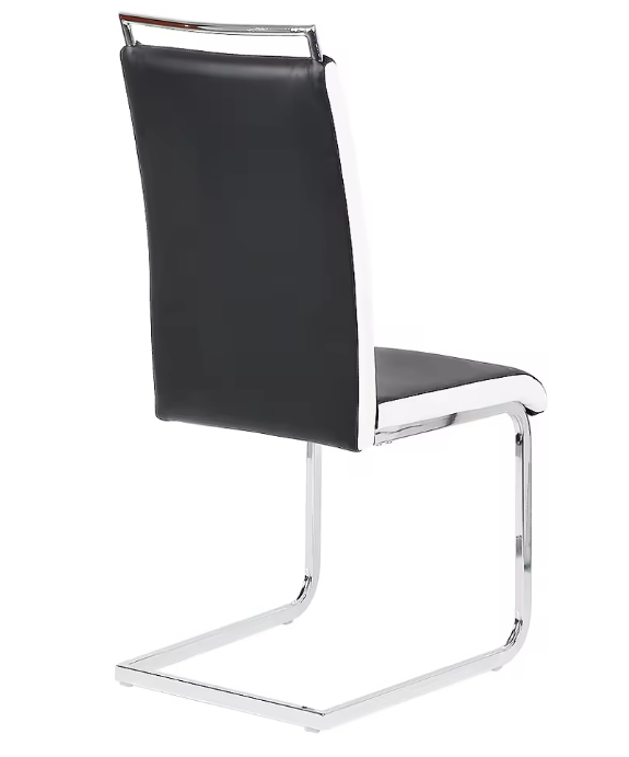 Set van 2 Slede Eetkamerstoelen – Gestoffeerde Zitting & Modern Design