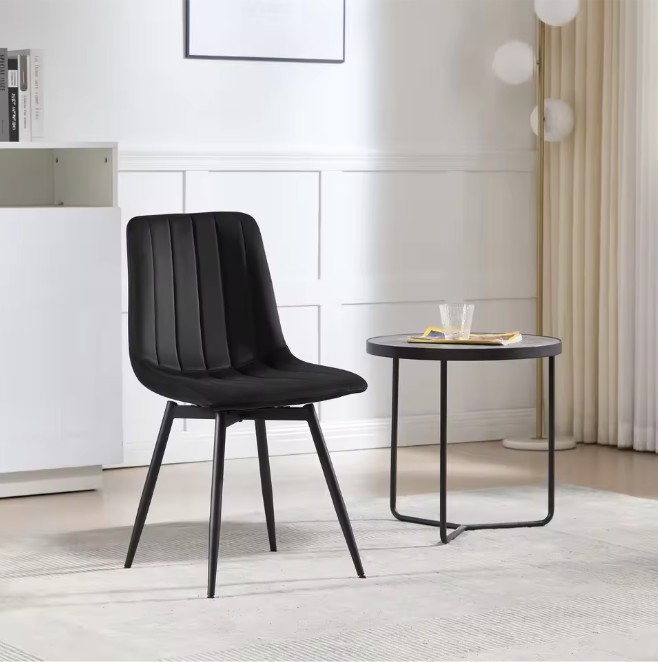 Set van 4 Draaibare Velvet Eetkamerstoelen – 360° Rotatie & Ergonomisch Design