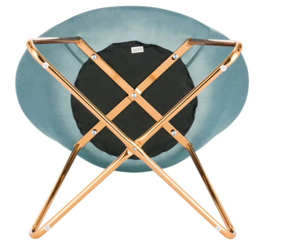 Eetkamerstoel met Armleuningen – Gestoffeerde Zitting & Metalen Poten