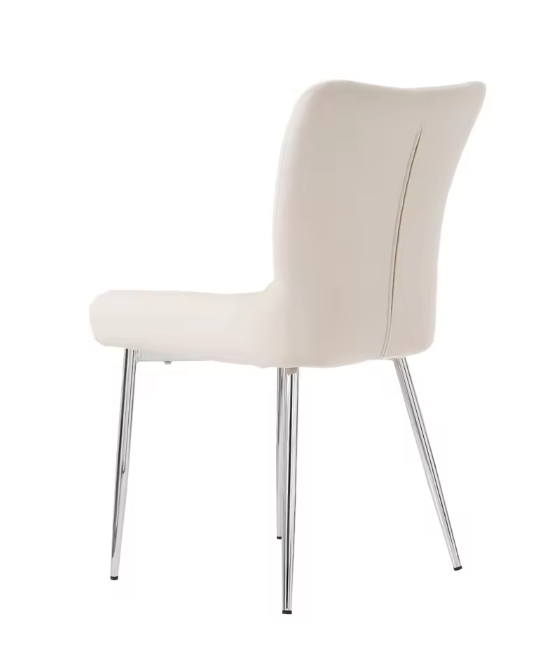 Set van 2 Fluwelen Eetkamerstoelen – Metalen Poten & Comfortabele Rugleuning