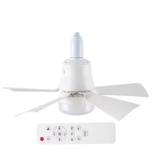 LED Plafondventilator met E27-fitting – 40W, Dimbaar & Modern