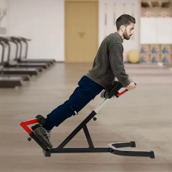 Romeinse Stoel – Hyperextension Fitnessbank met Verstelbare Hoogte & Rugondersteuning