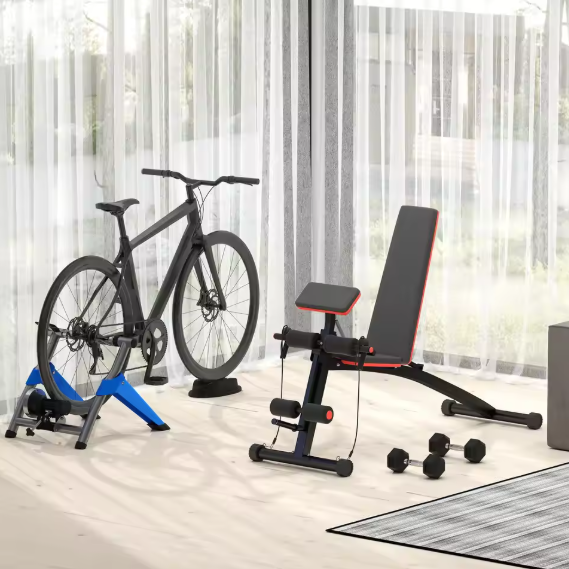 Multifunctionele Halterbank – Verstelbare Trainingsbank met Preacher Curl & Opvouwbaar Ontwerp