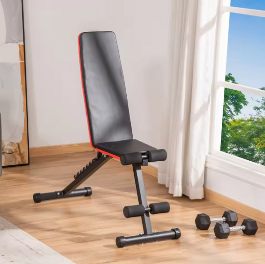 Verstelbare Halterbank – 7 Posities Buik- & Fitnessbank Opvouwbaar