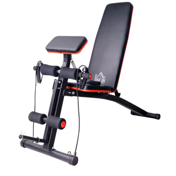 Opvouwbare Halterbank – Verstelbare Fitnessbank met 6 Posities & Preacher Curl