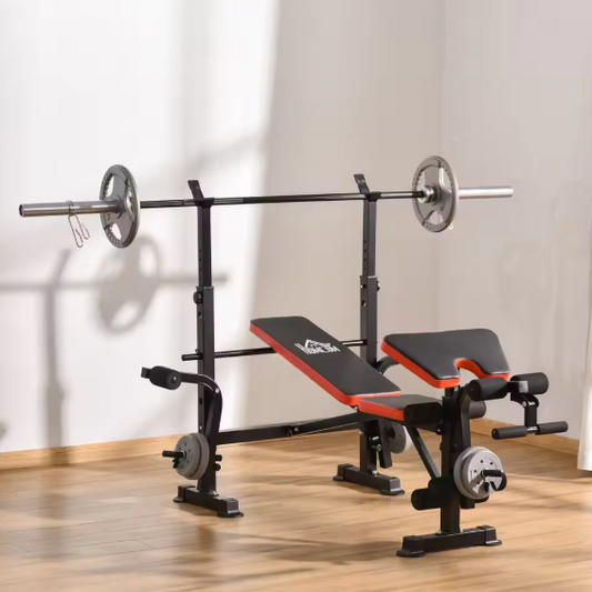 Verstelbare Halterbank met Barsteun – Fitnessbank voor Full Body Training