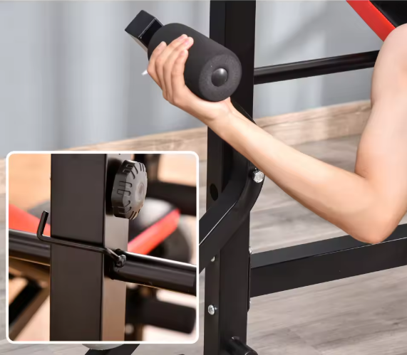 Verstelbare Halterbank met Barsteun – Fitnessbank voor Full Body Training