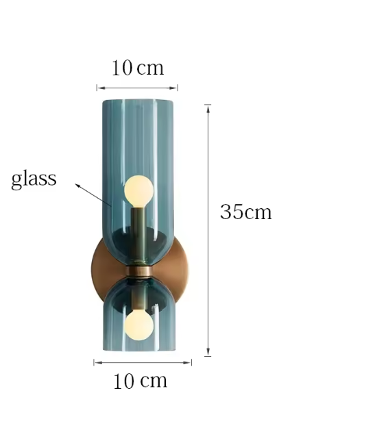 Scandinavische Glazen Wandlamp – Minimalistisch & Creatief Design