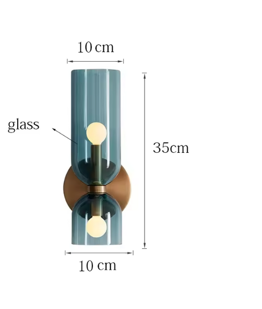Scandinavische Glazen Wandlamp – Minimalistisch & Creatief Design