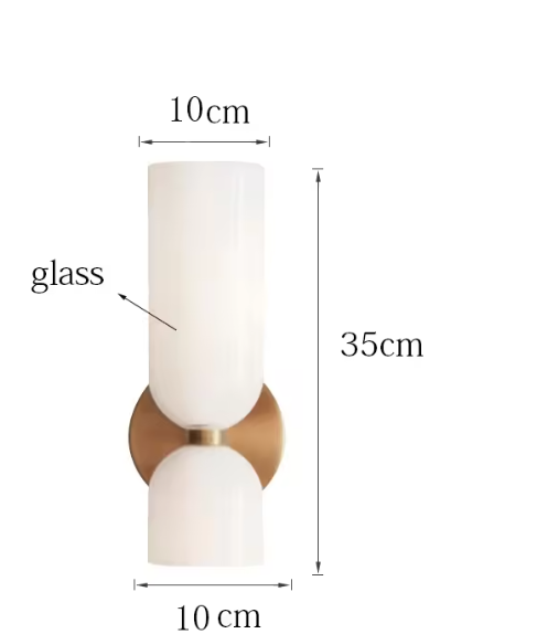 Scandinavische Glazen Wandlamp – Minimalistisch & Creatief Design