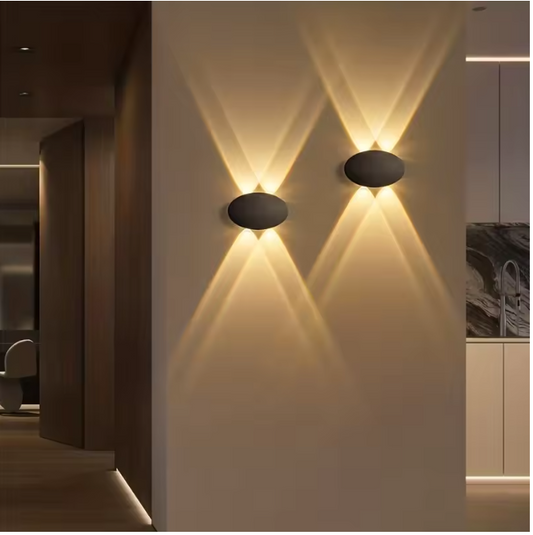 Ovale LED Wandlamp – IP65 Waterdichte Buiten- & Binnenverlichting 4W Warm Licht