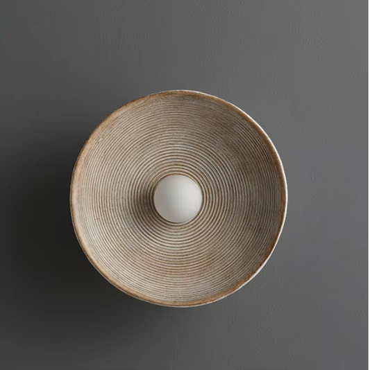 Creatieve Retro Ronde Wandlamp – Decoratieve LED Verlichting voor Restaurant & Slaapkamer