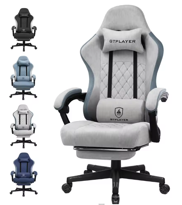 Gamingstoel met Zakvering & Voetsteun – Ergonomisch & Comfortabel