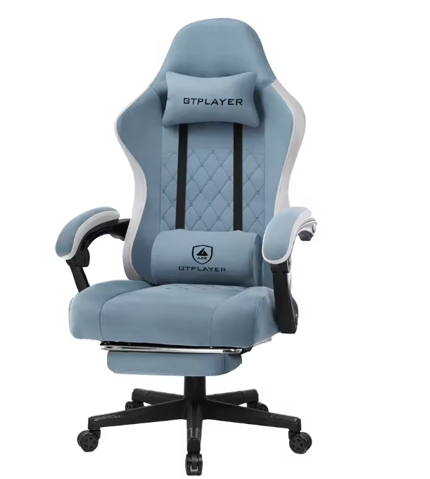Gamingstoel met Zakvering & Voetsteun – Ergonomisch & Comfortabel