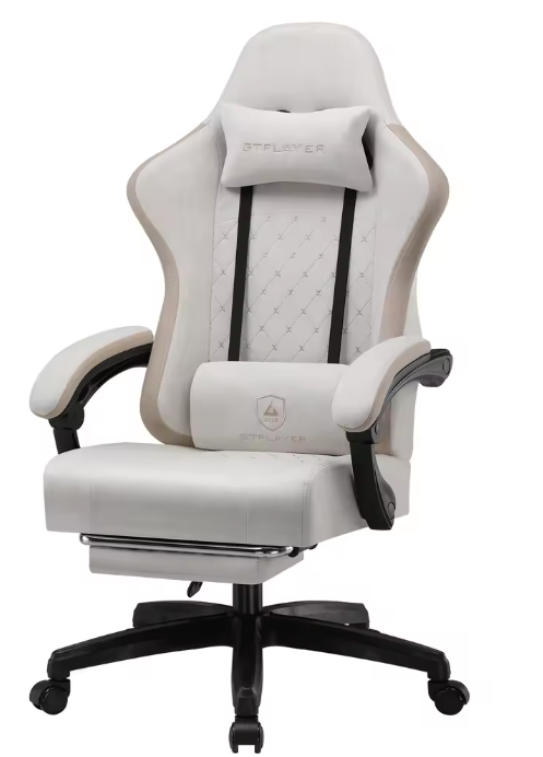 Gamingstoel met Zakvering & Voetsteun – Ergonomisch & Comfortabel