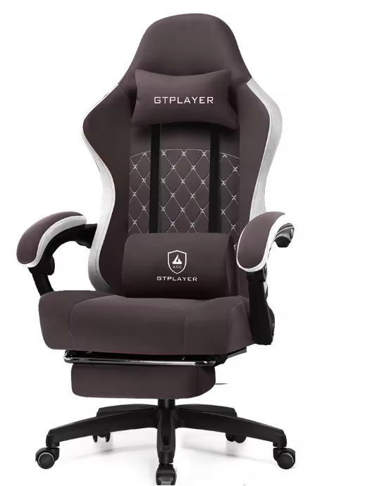 Gamingstoel met Zakvering & Voetsteun – Ergonomisch & Comfortabel