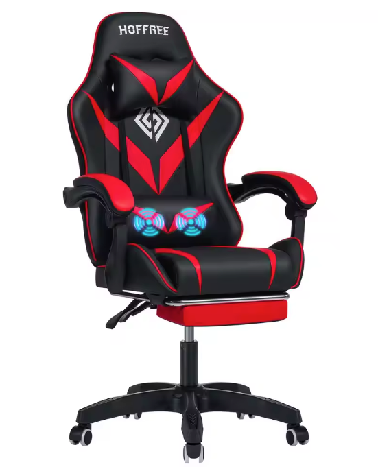 Gamingstoel met Massage & Voetsteun – Ergonomisch en Verstelbaar